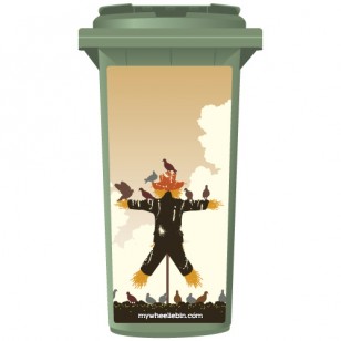 Useless Scarecrow Wheelie Bin Sticker Panel